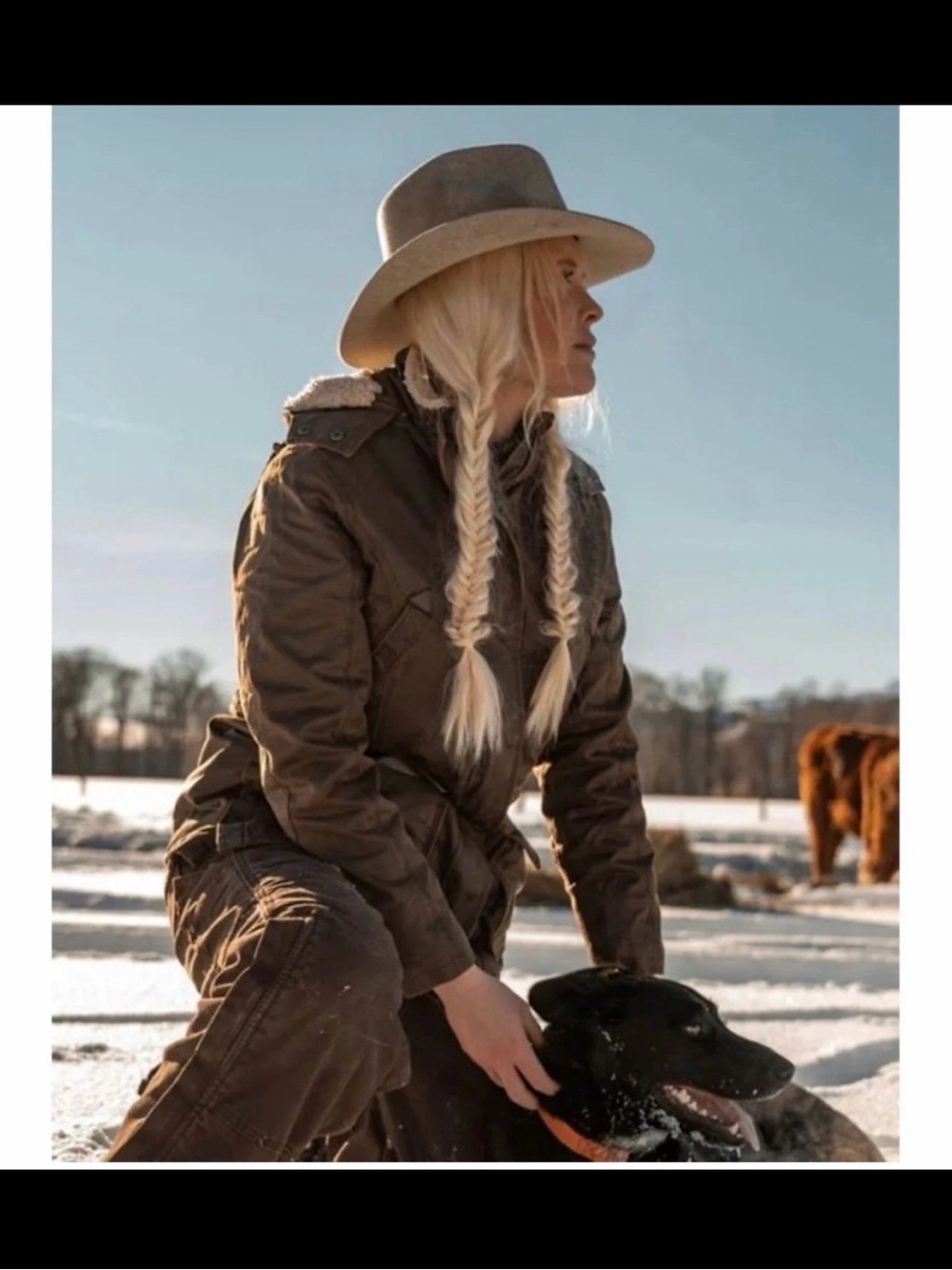 Women's Brown Insulated Utility Jacket with Sherpa-Trim Collar